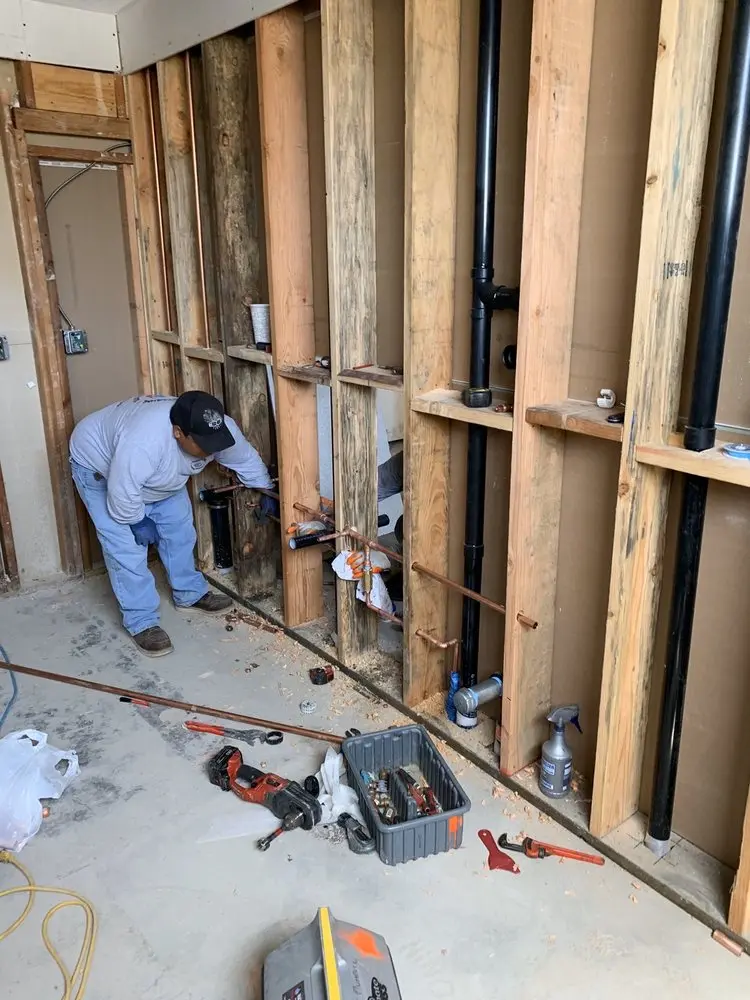 Commercial rough-in plumbing for Water Heater Replacement in Eagle View